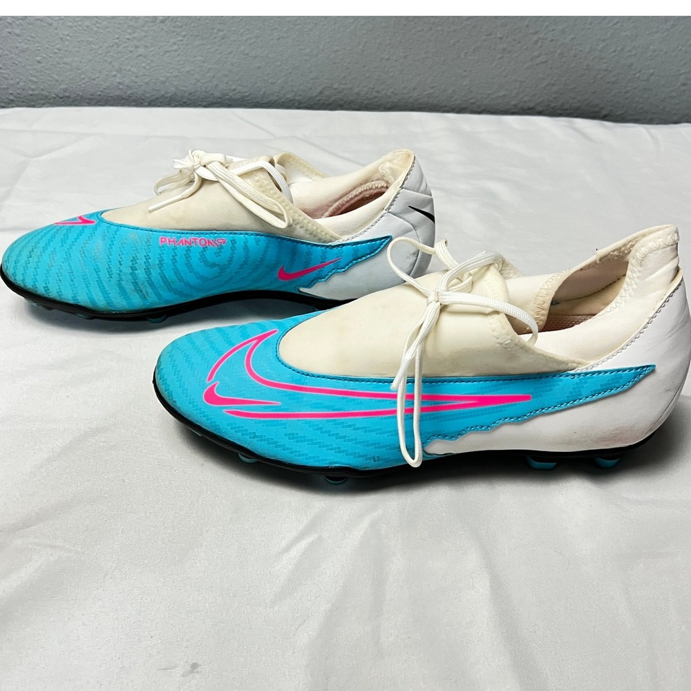 Nike Phantom GX Elite Dynamic Fit FG Soccer Cleats Blue‎ Pink US 7.5 DD9482 446